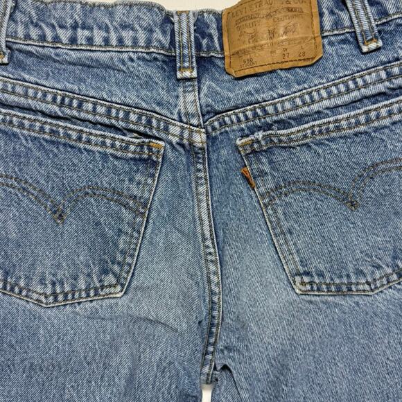 Vintage 80s Levi’s 550 Student Jeans 27 Canada Orange Tab See Measurements - Picture 4 of 8